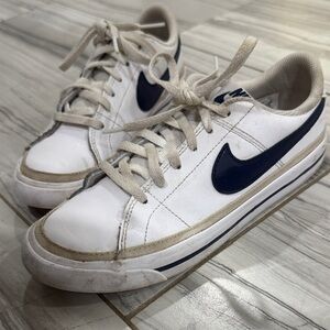 Nike Kids White and Blue Sneakers